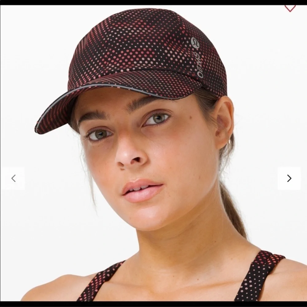 Lululemon Fast and Free Run Hat *Seawheeze in High Tempo Camo Orange Multi